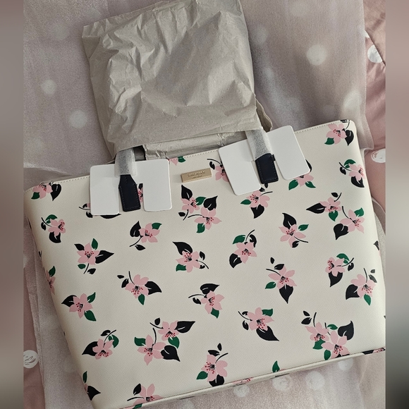 Kate Spade Floral Tote Bag - Picture 2 of 10